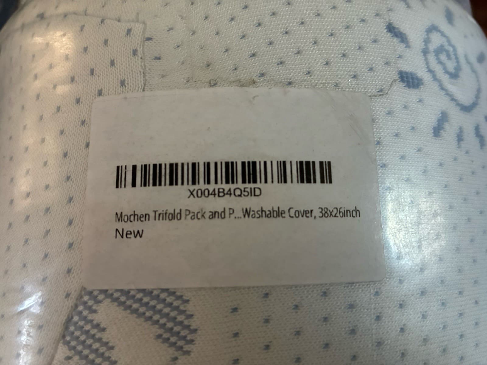 Mochen Trifold Pack and Play Mattress Pad Dual-Sided Memory Foam 38x26 - NEW 5