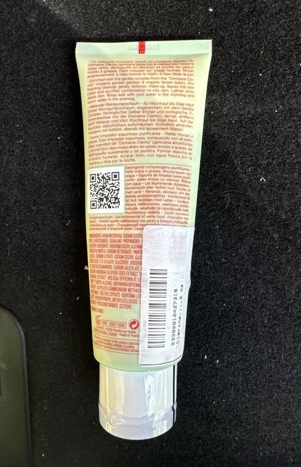 Clarins Purifying Gentle Foaming Cleanser for Combination to Oily Skin 4.2 oz 2