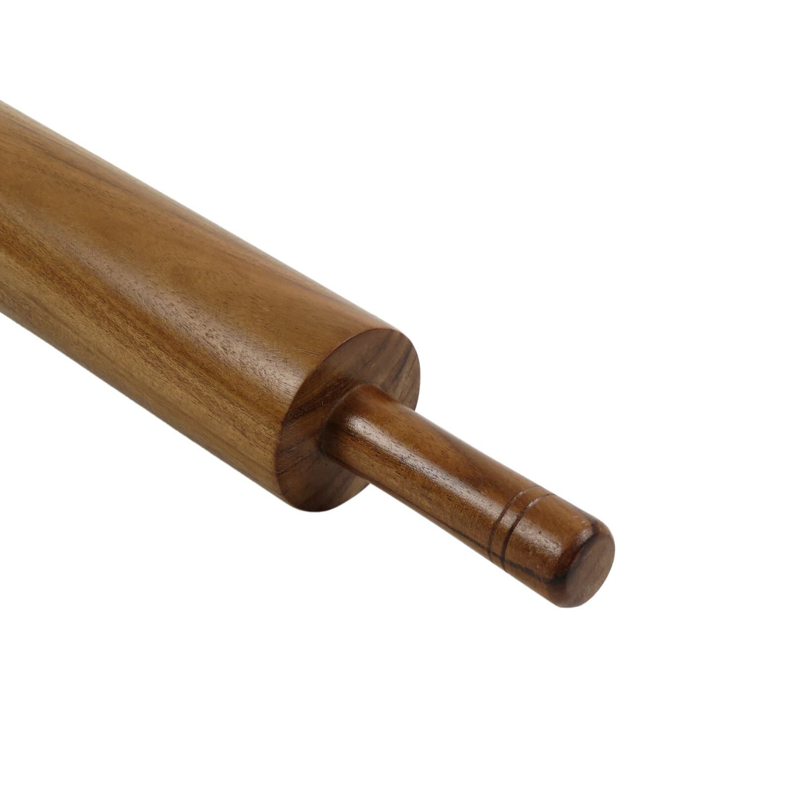 Oussum Rolling Pin Classic Wood Baking Dough Roller Natural 18" Acacia Wooden 5