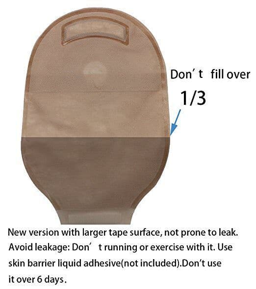 Colostomy Bags Ostomy Supplies One-Piece Drainable Ostomy Pouch for Ileostomy 4