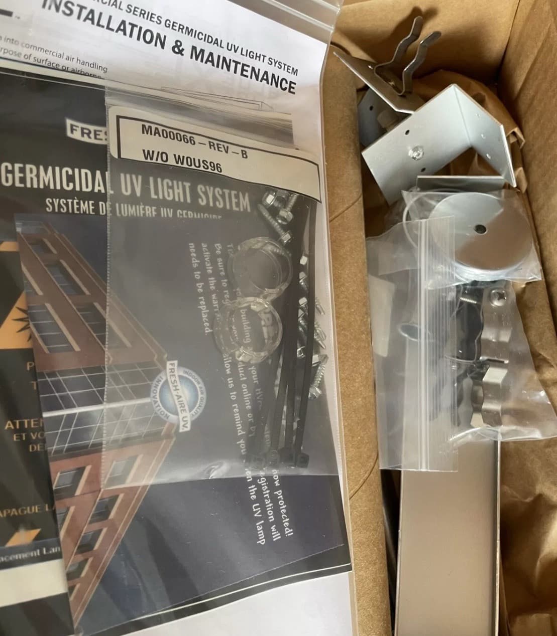 Fresh-Aire UV Blue-Tube Single Lamp 32"  Commercial TUVC-TRS-232S-HO-BTXL System 6