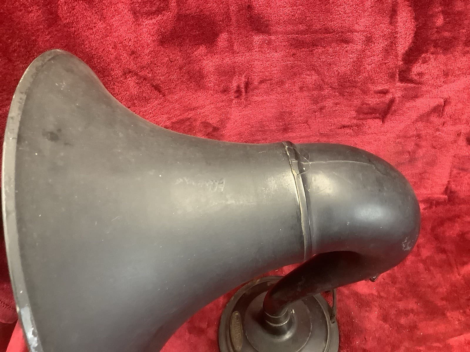 1920s TRIMM Goose Neck HORN SPEAKER - 1800 Ohms- 12” Bell Tube RADIO Nice! Works 6