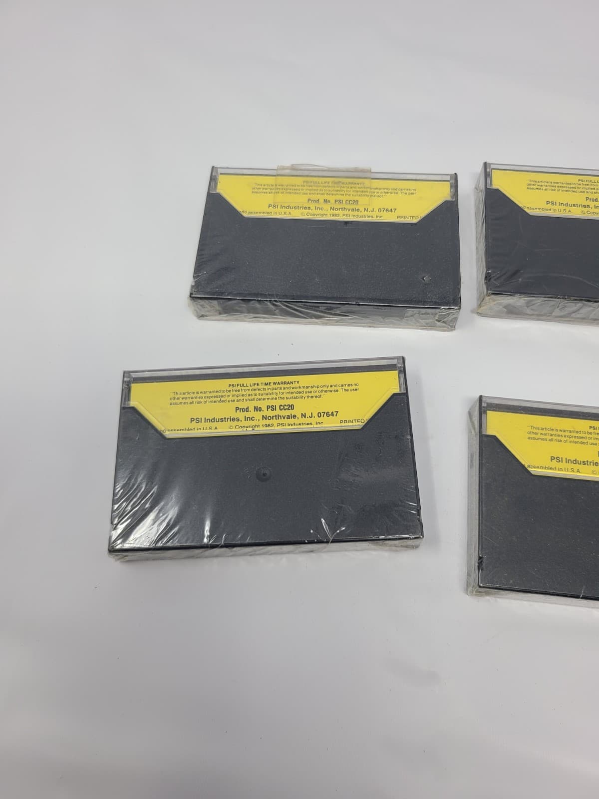 PSI Indistries Computer Cassettes Blank C20 UD Series-1 Lot of 4 4