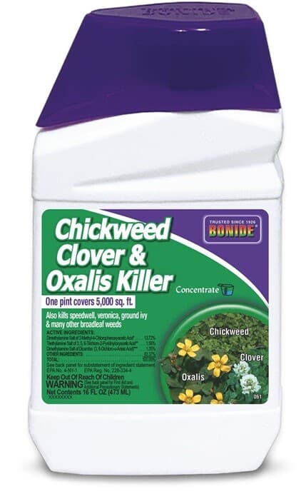 Bonide 061 Concentrate Chickweed Clover and Oxalis Weed Killer 16 oz Pint
