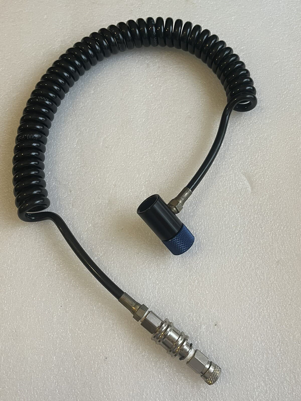 PMI Perfect Paintball Air Tank Coil Hose Quick Disconnect Remote 2