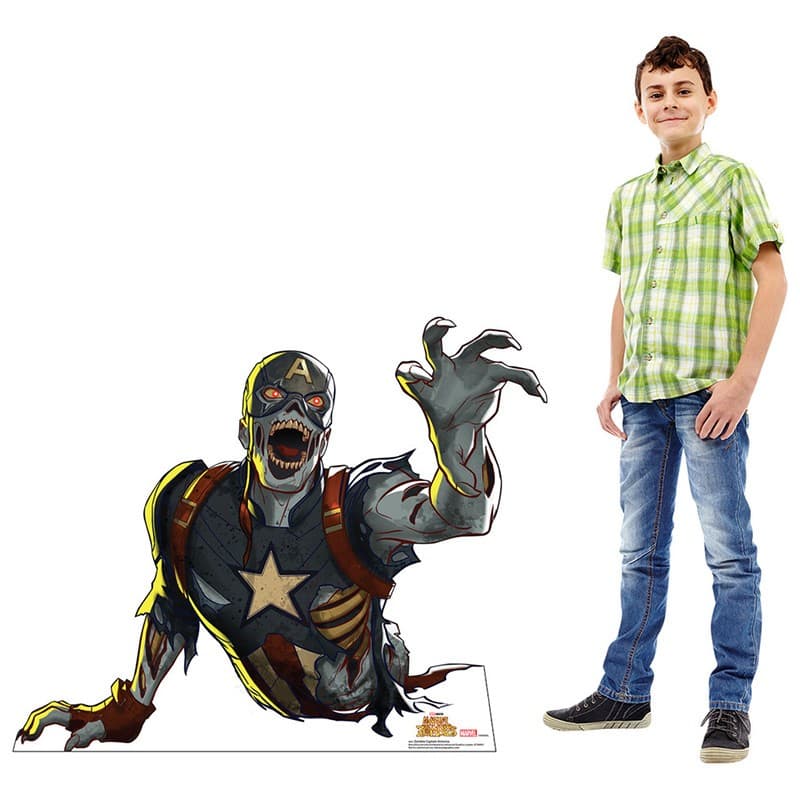 ZOMBIE CAPT AMERICA "Marvel Zombies" Lifesize CARDBOARD CUTOUT Standee Standup 3