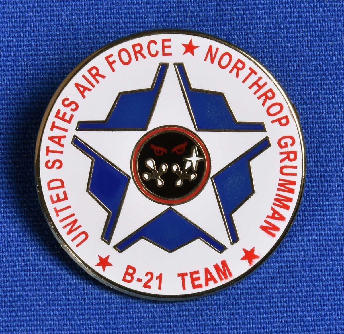 NORTHROP GRUMMAN B-21 RAIDER STEALTH BOMBER FLIGHT TEST LAPEL PIN