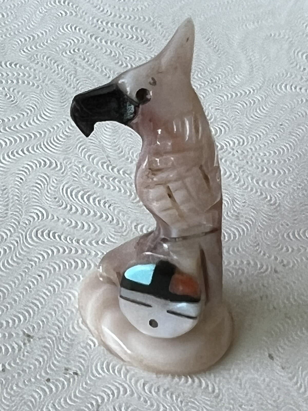 Zuni Parrot Bird Darrin Boone *SIGNED* Mussel Abalone Sunface Mm2 16 2