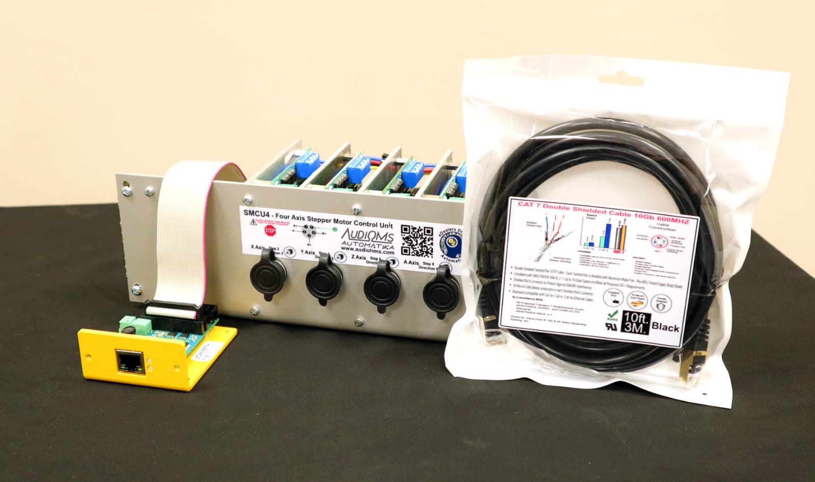 SMCU-4 4 Axes Integrated Stepper Driver System With UC-400 Ethernet Controller