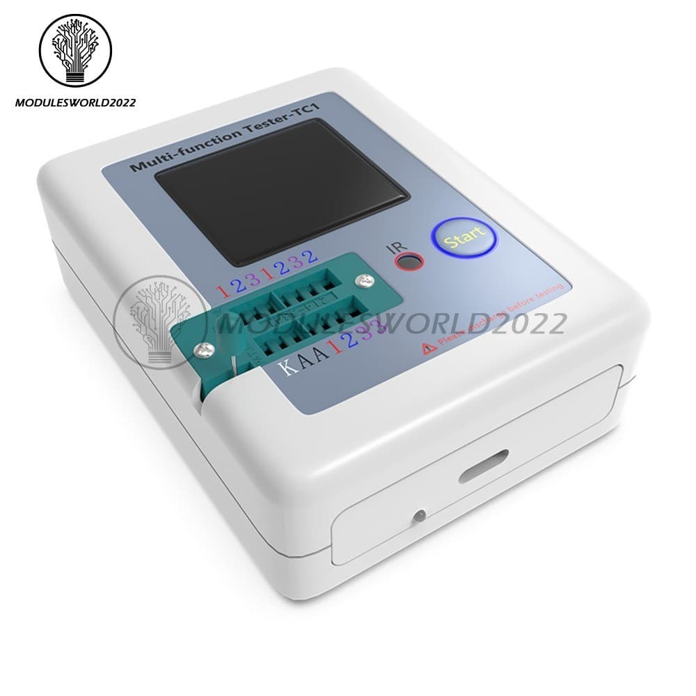 LCR-TC1 Transistor Tester Diode Triode ESR LCR Capacitance Meter NPN MOSFET US 5