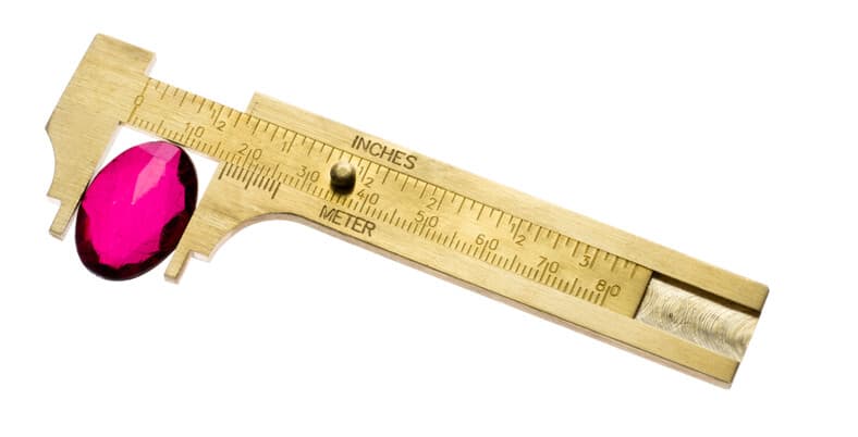 3" 80mm Brass Sliding Vernier Caliper Gauge Measuring Scale Ruler SAE & Metric 3