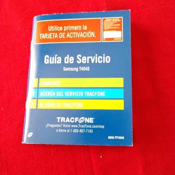 Tracfone Services Guide Owners Manual for Samsung T404G English Spanish 5