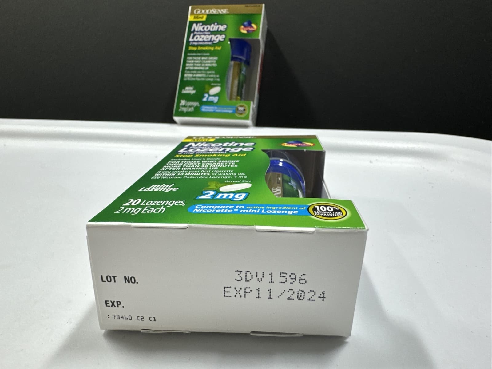 GoodSense Mini Nicotine Lozenge•2 mg•Mint•20 Pieces•(1 Tube 20ct) Exp 11/24 3