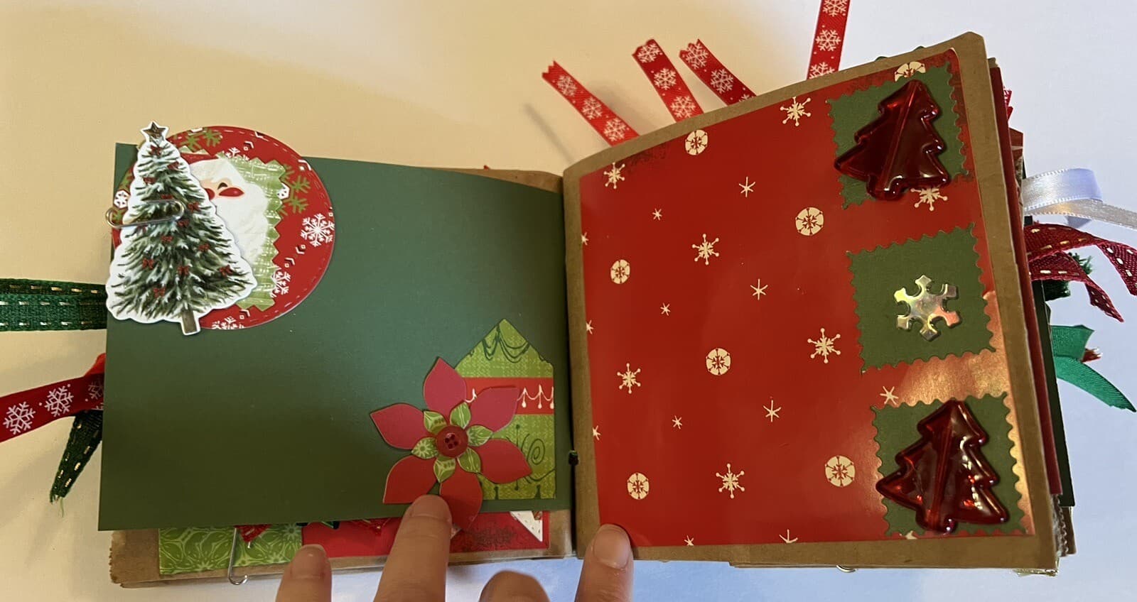 Christmas Junk Journal Paper Bag Album Tons Of Tags  32 Pages- Tonya #4818 3