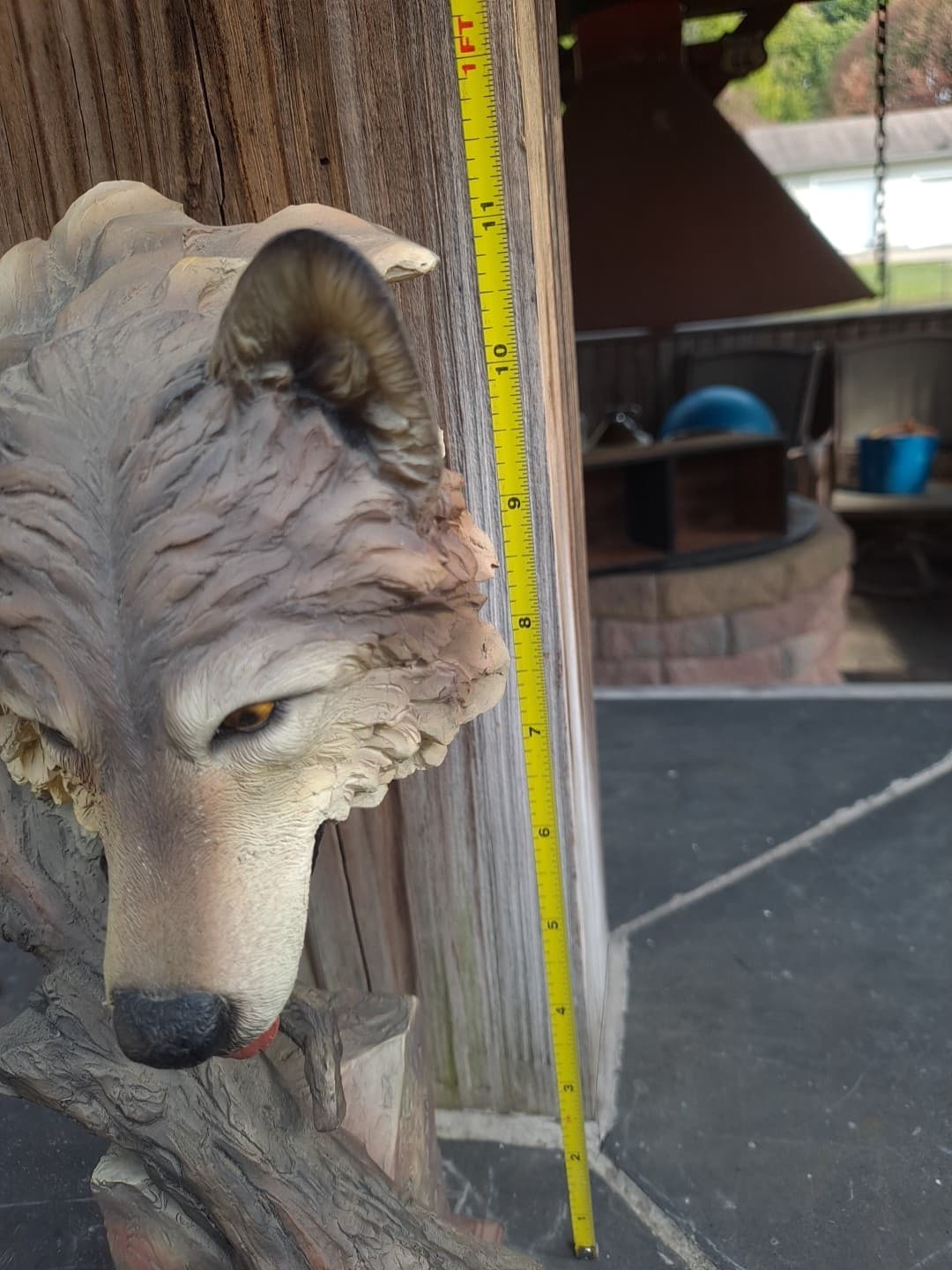 Fine Art Mint Condition Steven Herrero Survivor Wolf Sculpture Signed 6