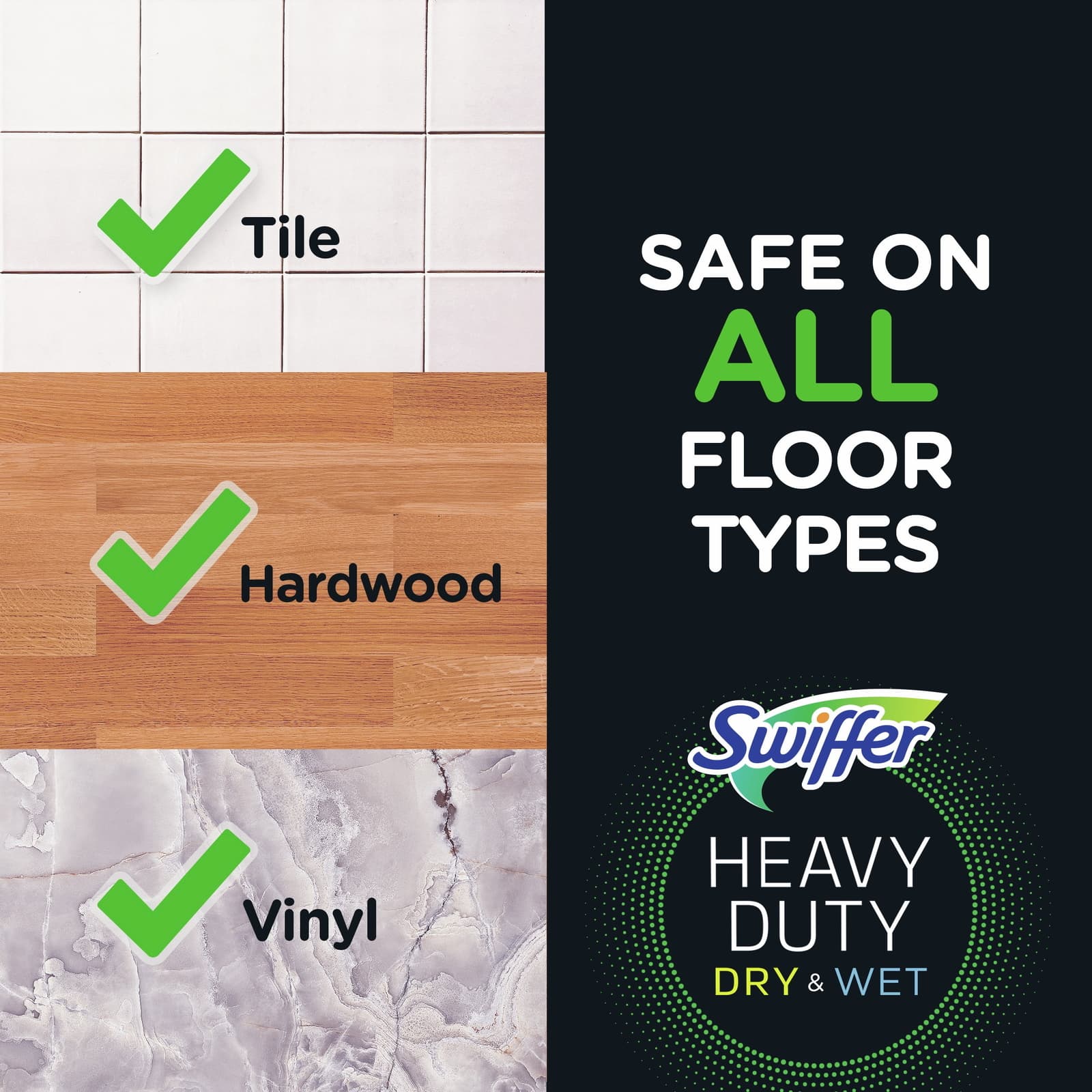 New Swiffer Sweeper Dry/Wet Multi Sweeping, 1 Sweeper, 7 Dry Cloths 3 Wet Cloths 4