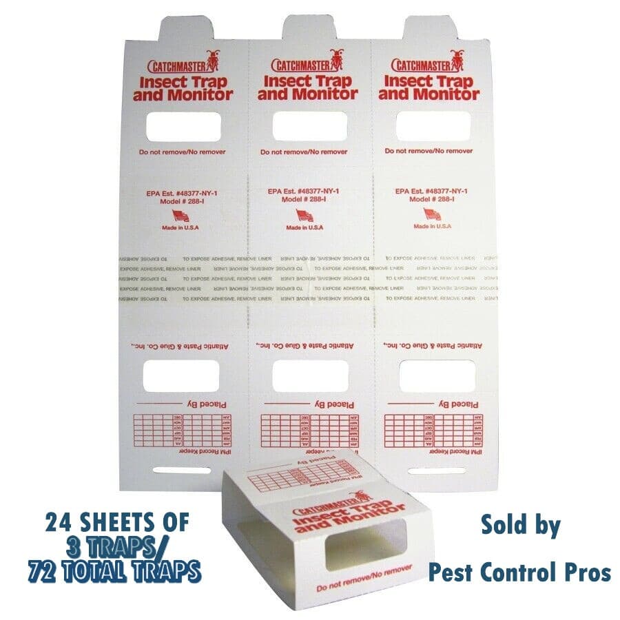 Catchmaster 288i Spider & Insect Glue Traps, Non-toxic Pest Control - 72 traps! 2