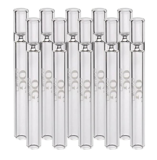 10 Pack OG Chillum 4” One Hitters – USA Made Premium Glass Smoking Pipes 5