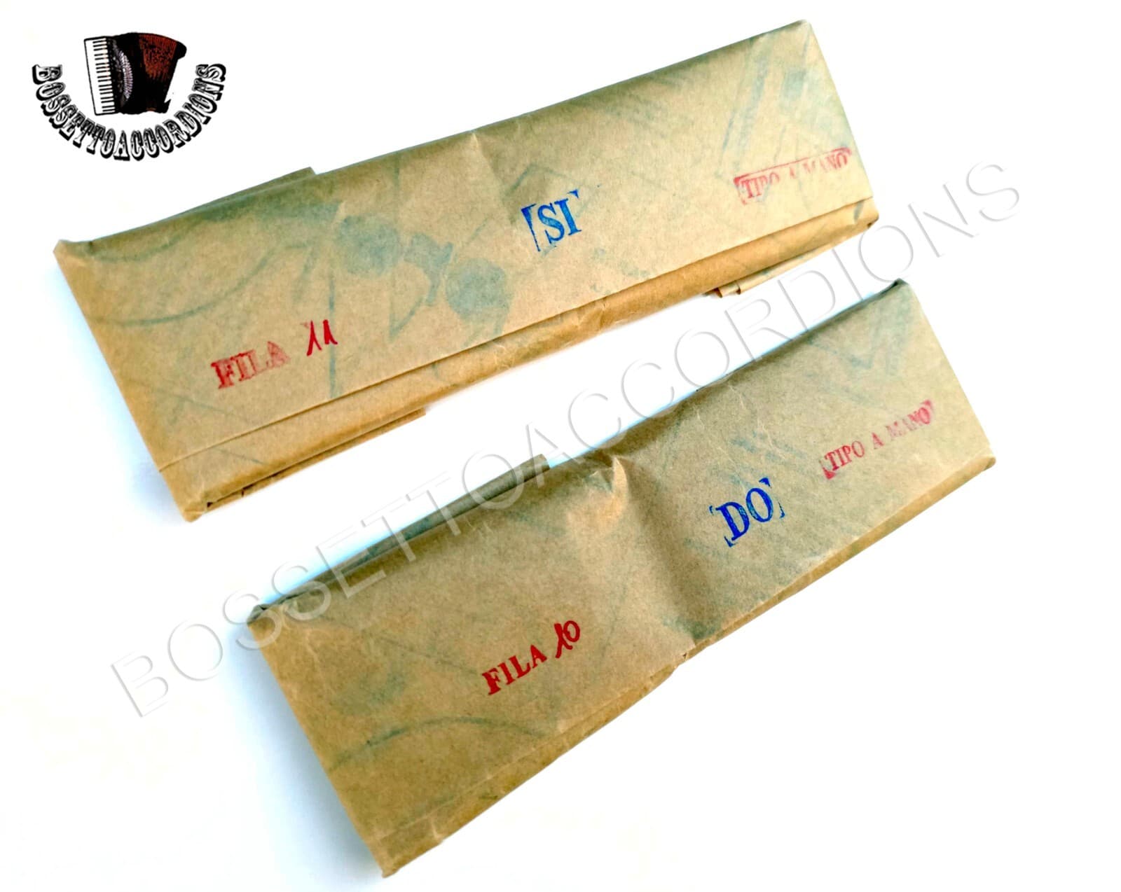 Set of Reeds For Cromatic Diatonic Accordion TIPO A MANO B-C (SI-DO) 5