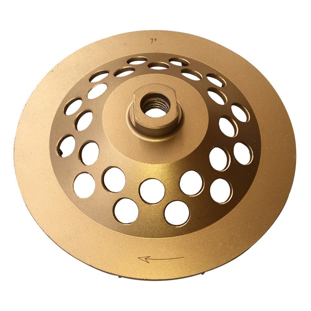 7" Concrete Grinding Cup Wheels 12 Diamond Abrasive Seg 5/8"-11 Arbor 2