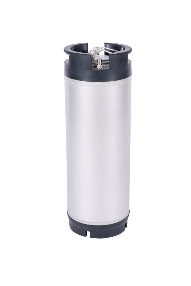New 5 Gallon Ball Lock Keg with Relief Valve and Gas & Liquid Barbed Disconnects 6