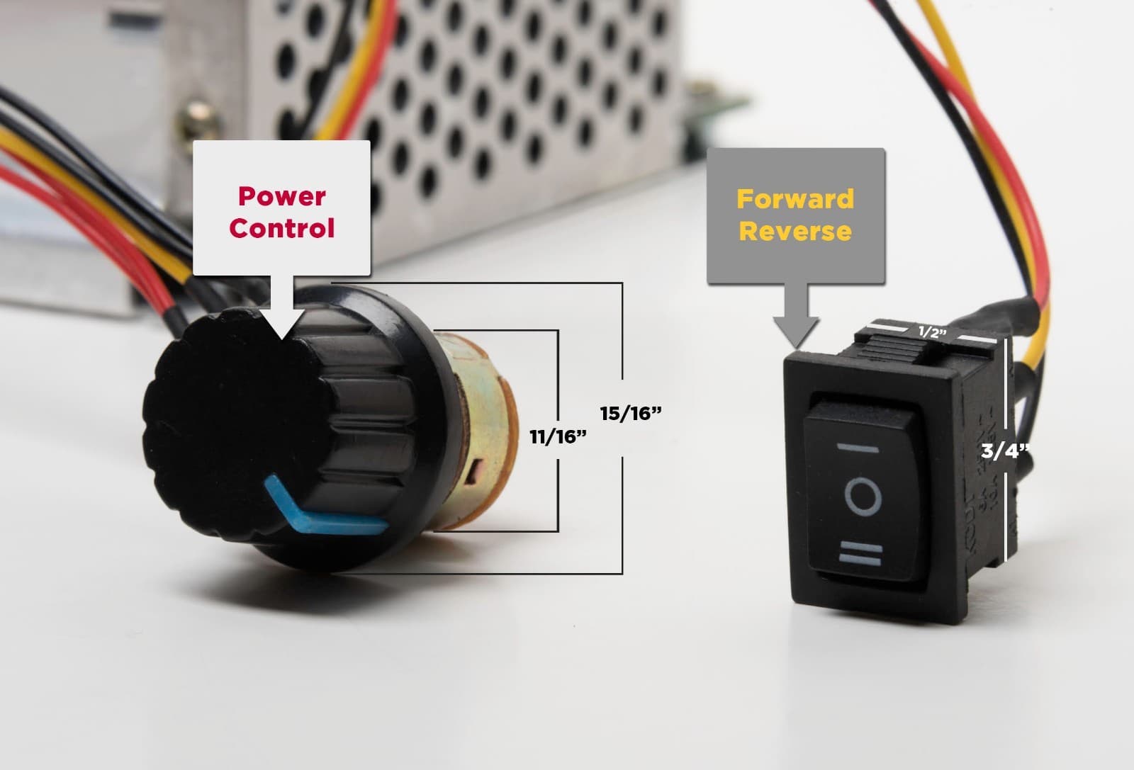 12V 24V 48V 2000W 9-60V 40A DC Motor Reverse Variable Speed Controller PWM HHO 2