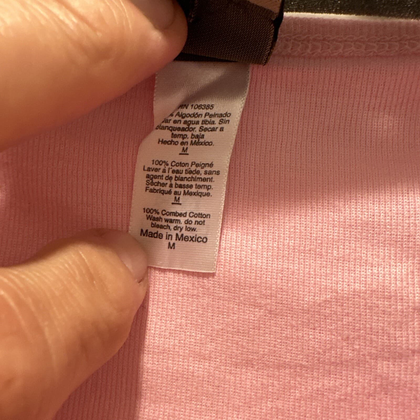 NOS JOHN DEERE 100% Cotton Logo T-SHIRT Tractor Farm Deer PINK Adult Medium 4