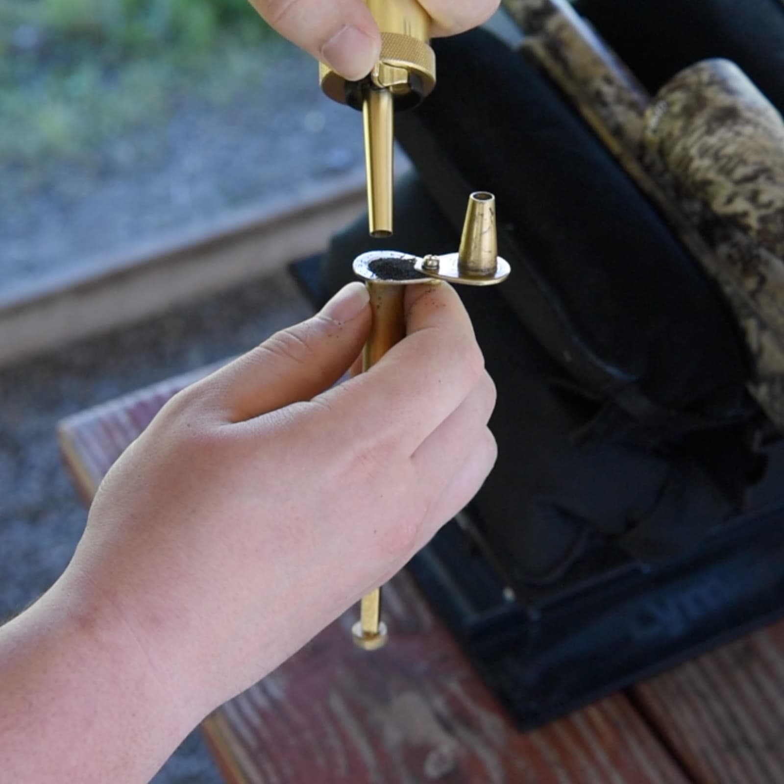 Muzzle-Loaders Brass Powder Flask Nozzle - 30 Grain Spout - MZ1400N 4