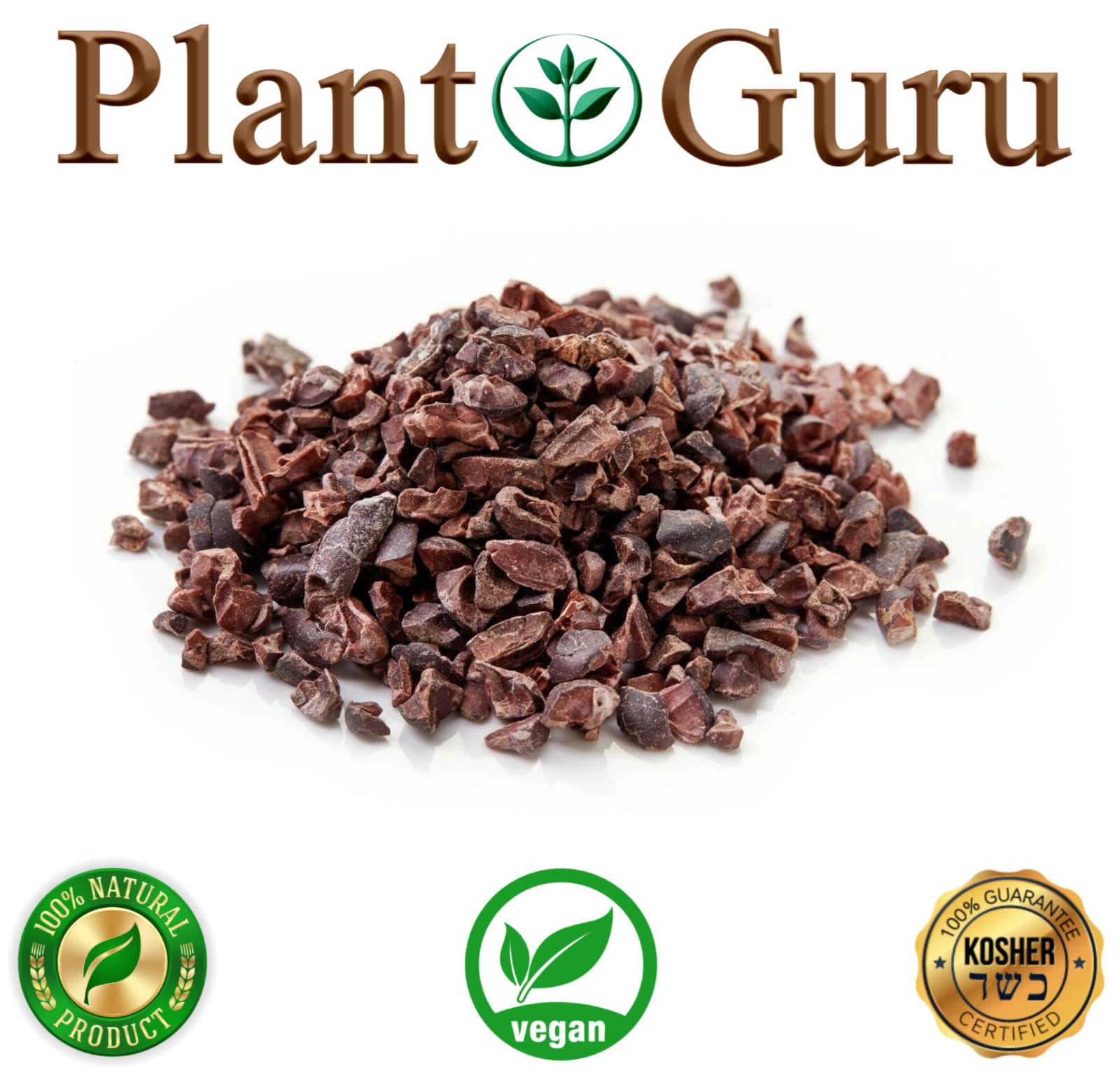 Raw Cacao / Cocoa Nibs 100% Raw Chocolate Arriba Nacional Bean 1 oz to 25 lb  2