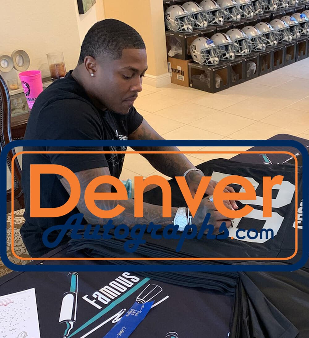 Josh Jacobs Autographed/Signed Pro Style Black XL Jersey BAS 28397 4