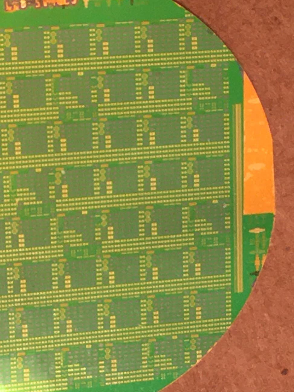 2" Gold Silicon Wafer Unique Extremely Rare RF NAND Vintage CPU Chip 5