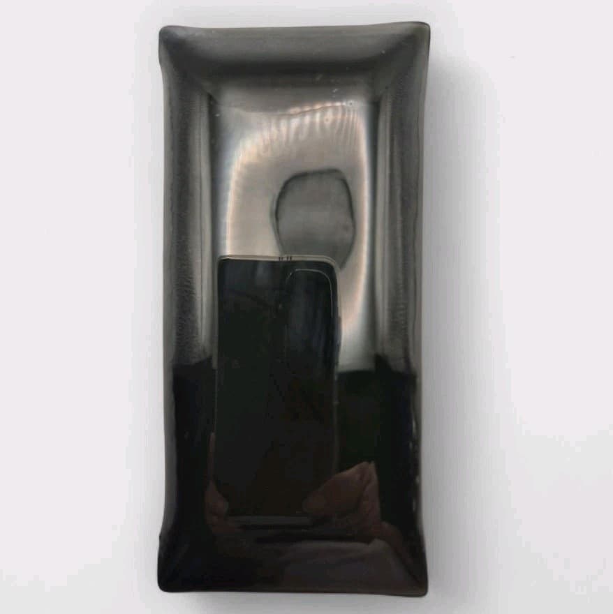 VTG 1960's Houze Art Glass Tray Humor Woman Skirt Up Trinkets Ashtray Bar  2