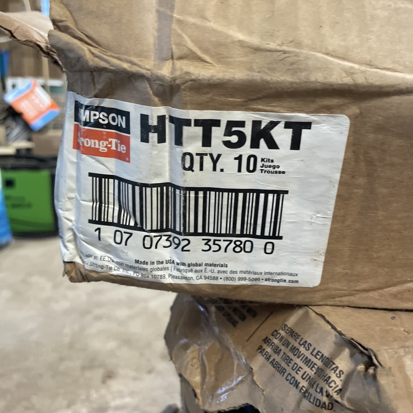 Simpson Strong-Tie HTT5kt Hold Down Heavy Tension Tie - 10 units with hardware 6