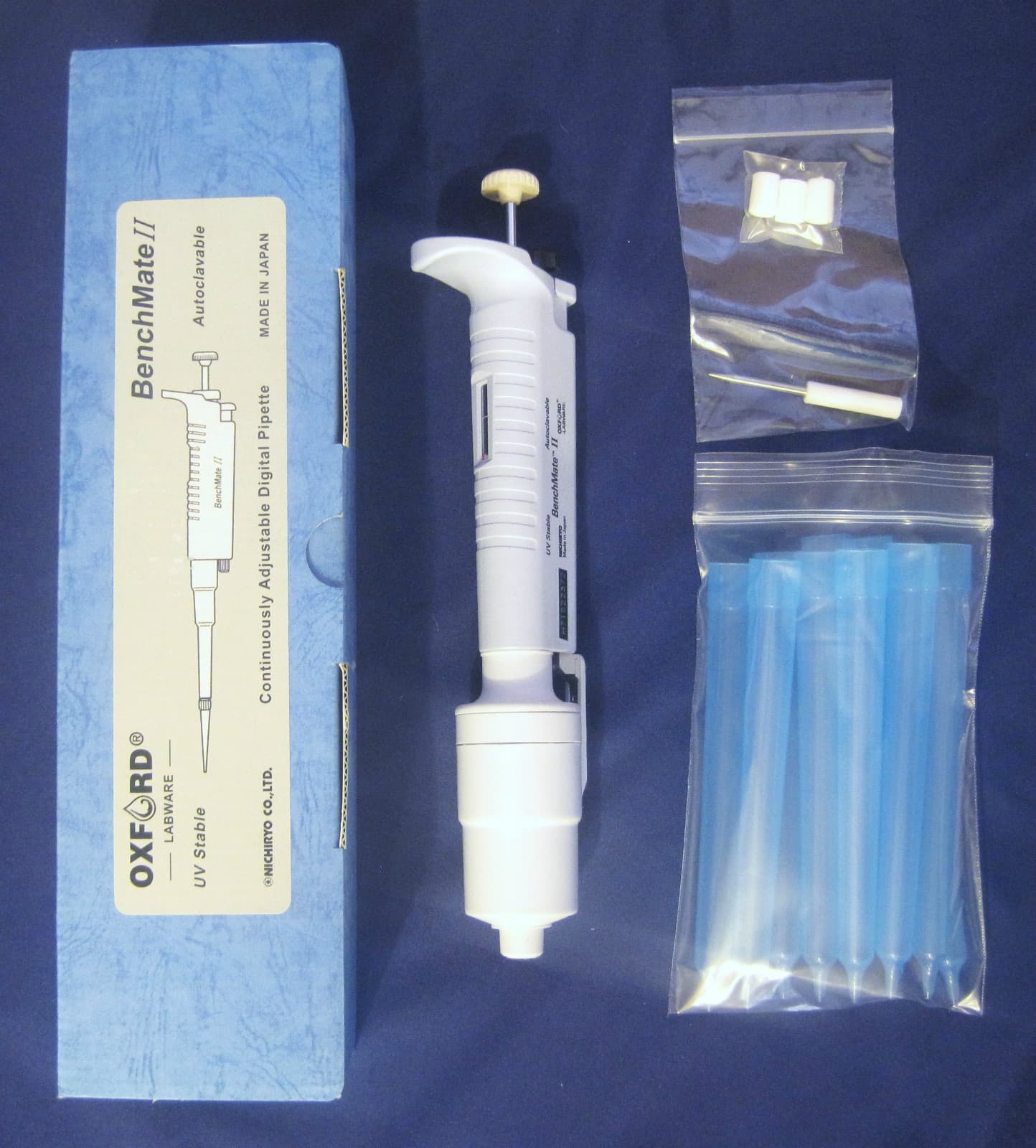 1-10mL Oxford Benchmate II Macro Pipette 1000-10000uL MicroPipette P10 mL