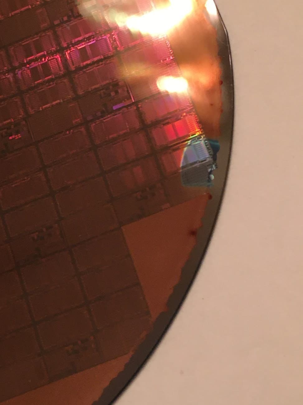 4" REC Q Silicon Wafer 1989  TIN WW52 B Extremely Rare Vintage CPU Chip 5