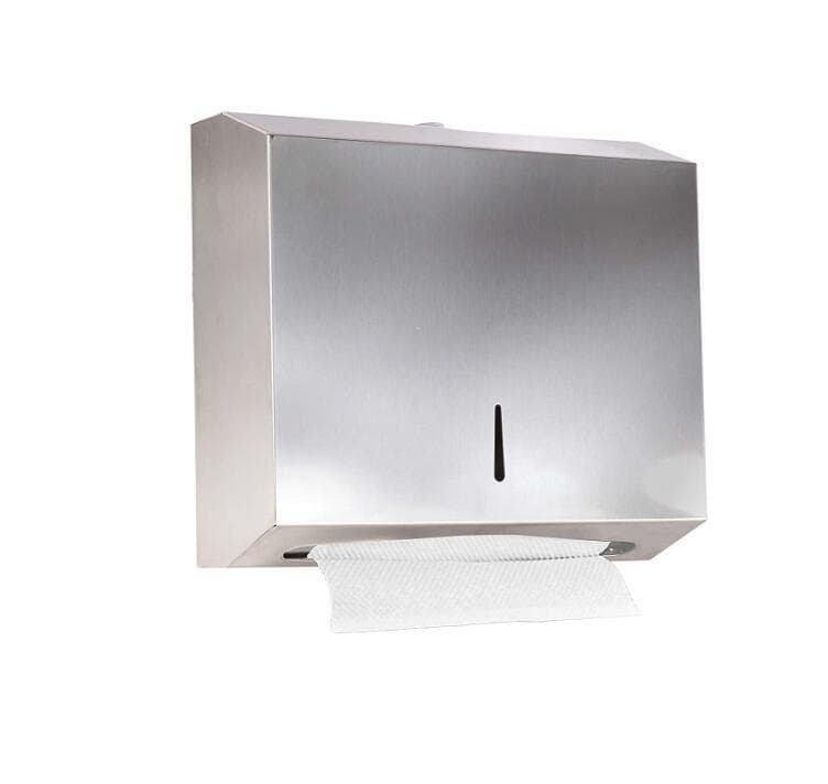 Hand Paper Towel Dispenser Wall Mount Touchless Commercial Folded Bathroom 6