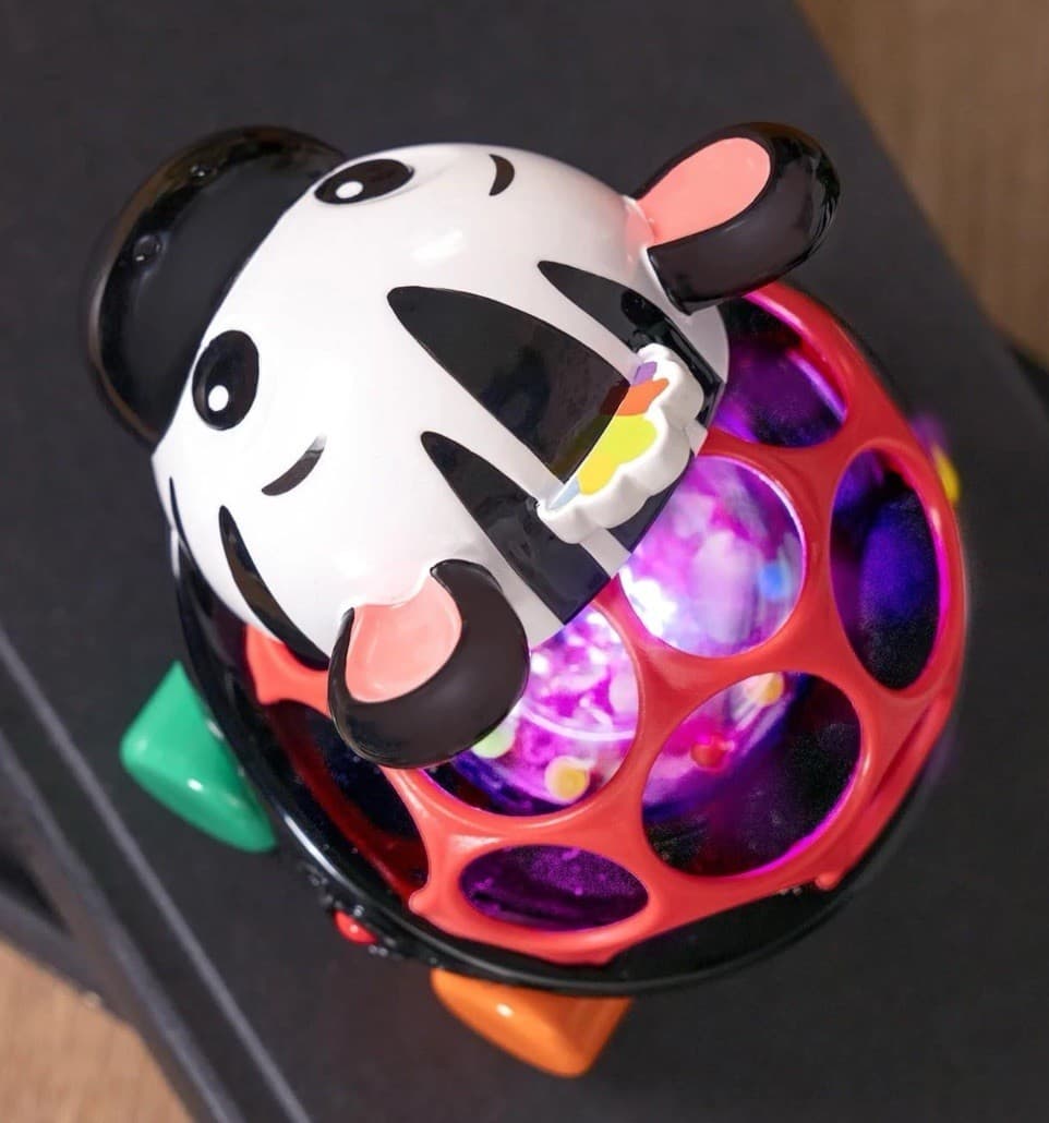 Baby Einstein Curious Car Zen Oball Toy Car & Rattle, Light Up, Ages 3 Months+ 3