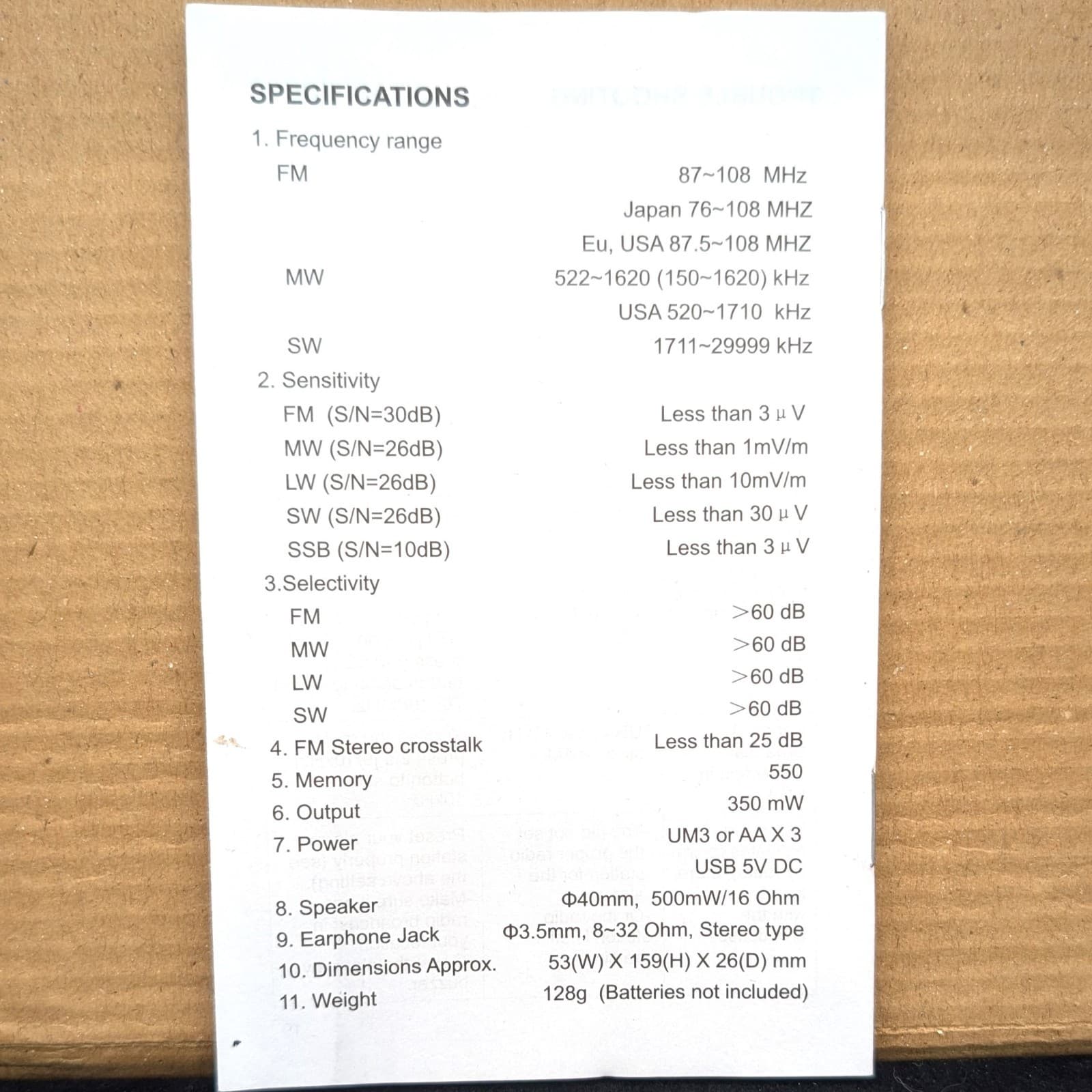 NEW CountyComm GP-5/SSB FM Stereo MW SW-SSB DSP Receiver ORIGINAL COMPLETE 4