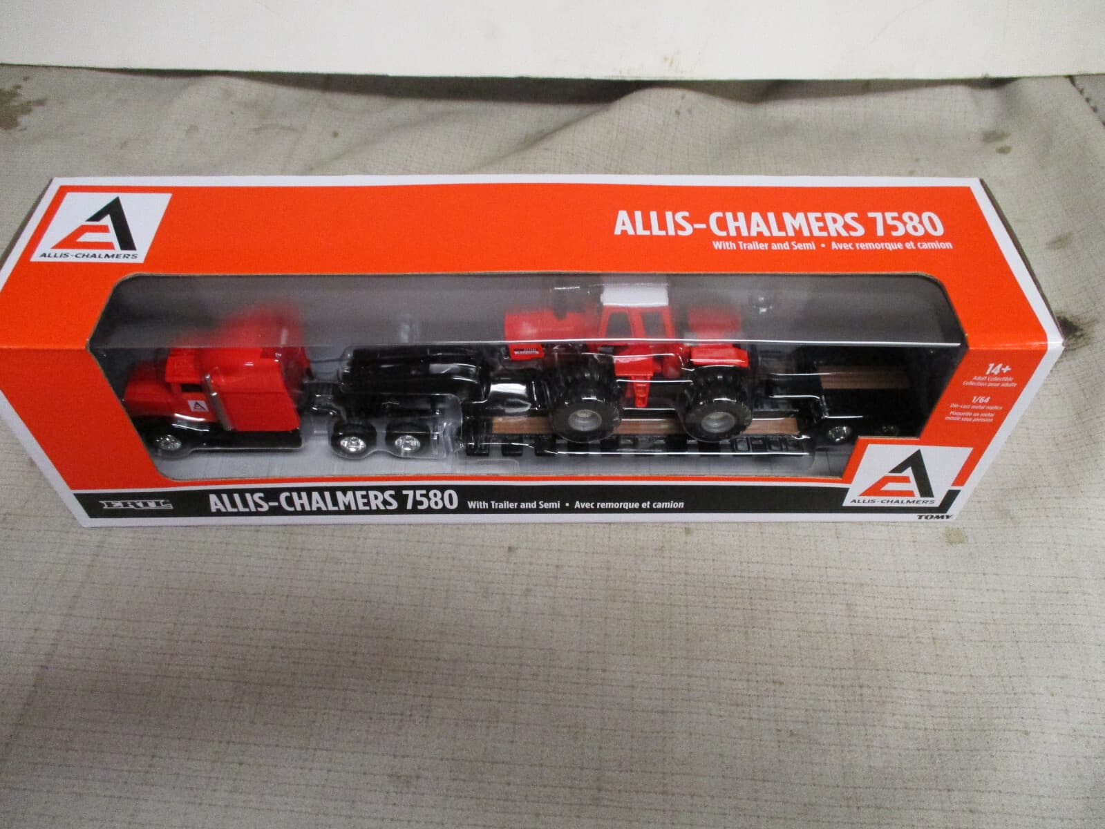 2024 Ertl Allis Chalmers 7580 Toy Set with Semi & Trailer,  1/64 Scale NIB 2