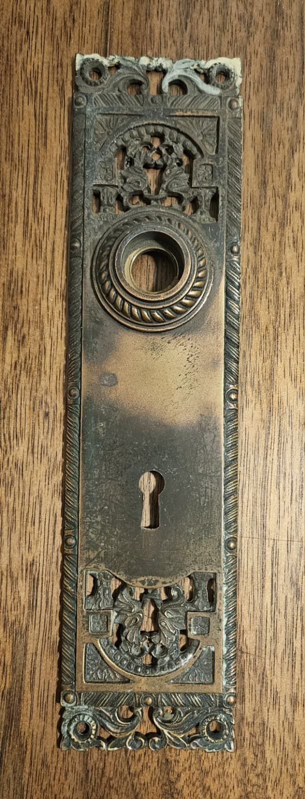 Antique Door Knob Back Plate 1895 Corbin St. Cloud 1890 Pierced H-43000 Rare 2