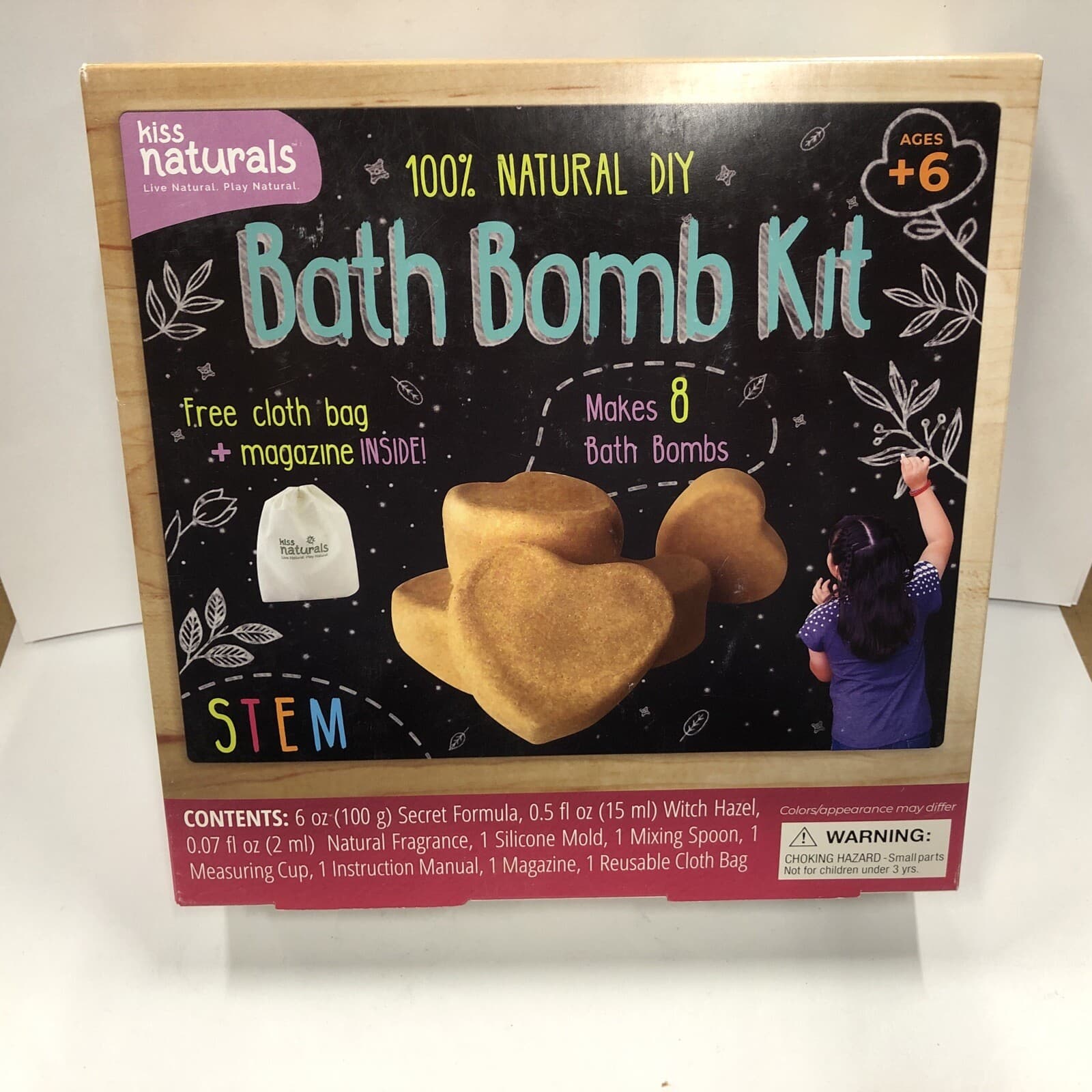 Kiss Naturals Organic DIY Bath Bomb Making Kit Makes 8 Bath Bombs Free Shipping