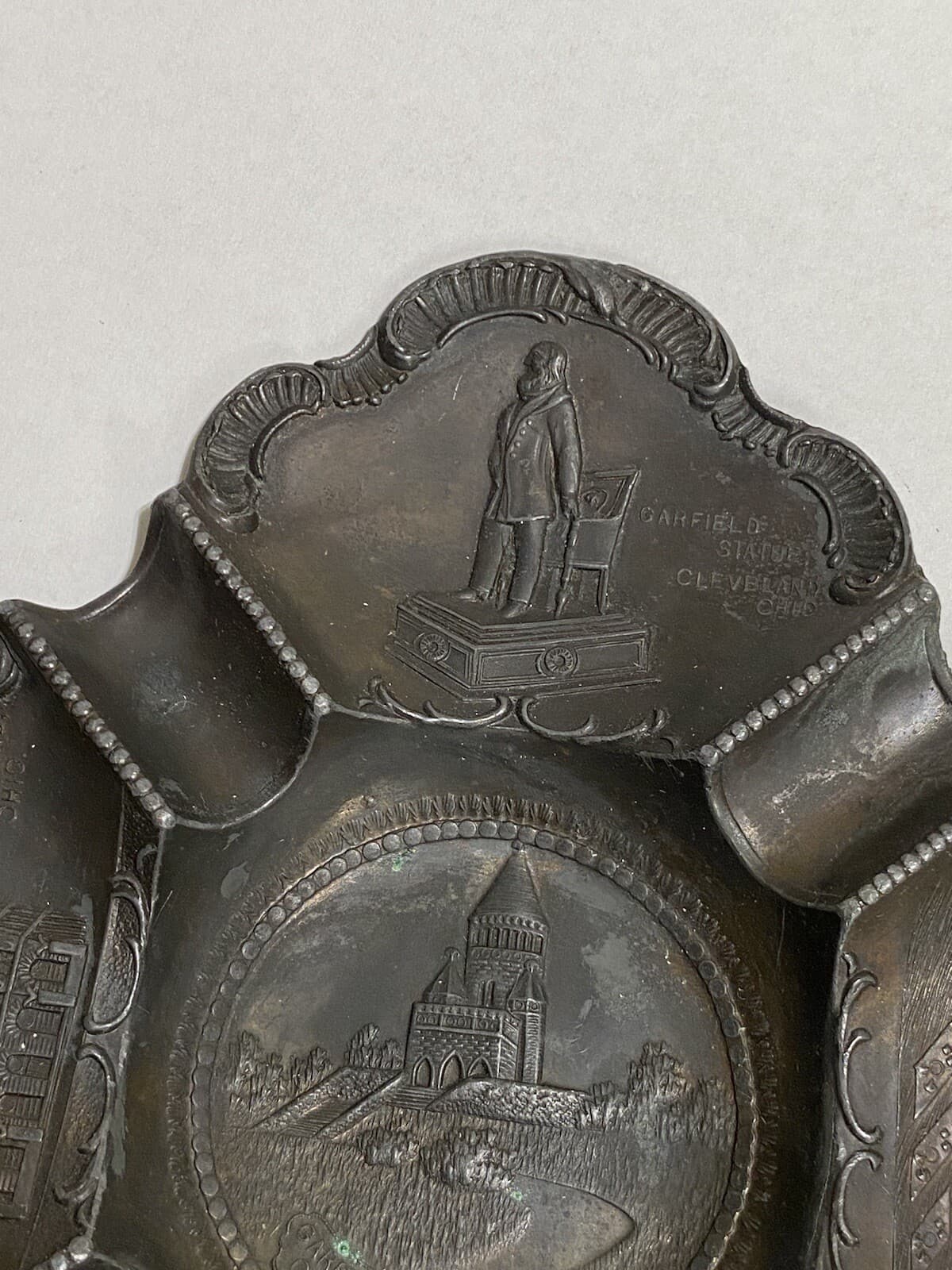 Vtg Garfield Statue Tomb Cleveland Ohio Souvenir Soldier Sailor Monument 3