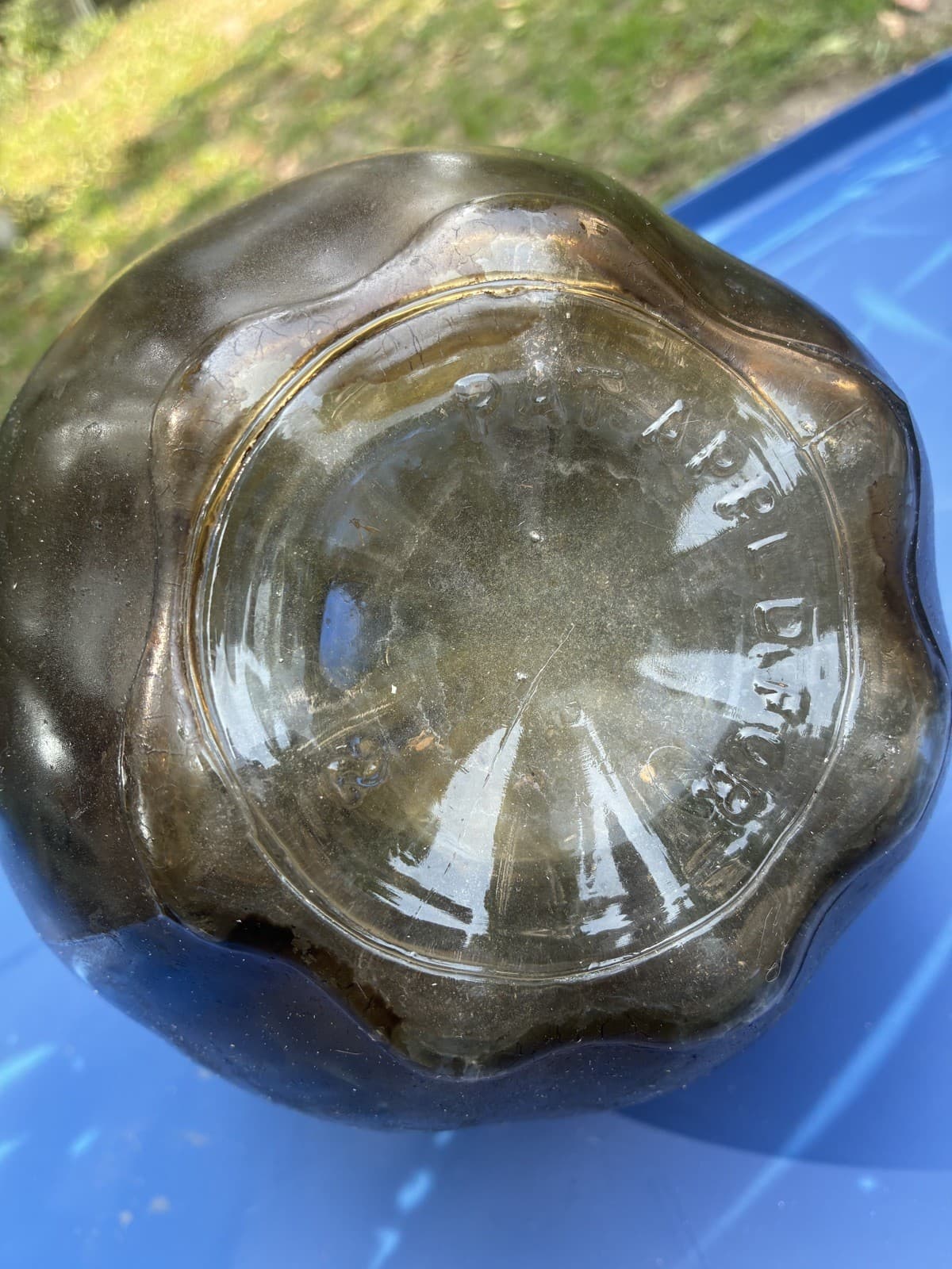 Vintage White House Apple Cider  Vinegar Glass One Gallon Bottle 2