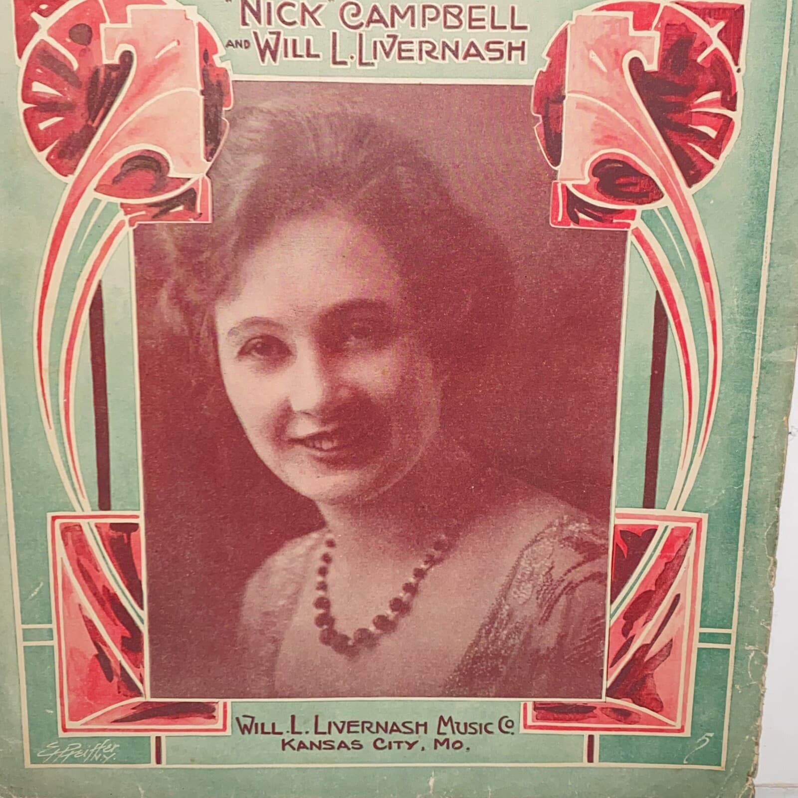 Antique 1918 My Wonderful Dream Of You Sheet Music 2