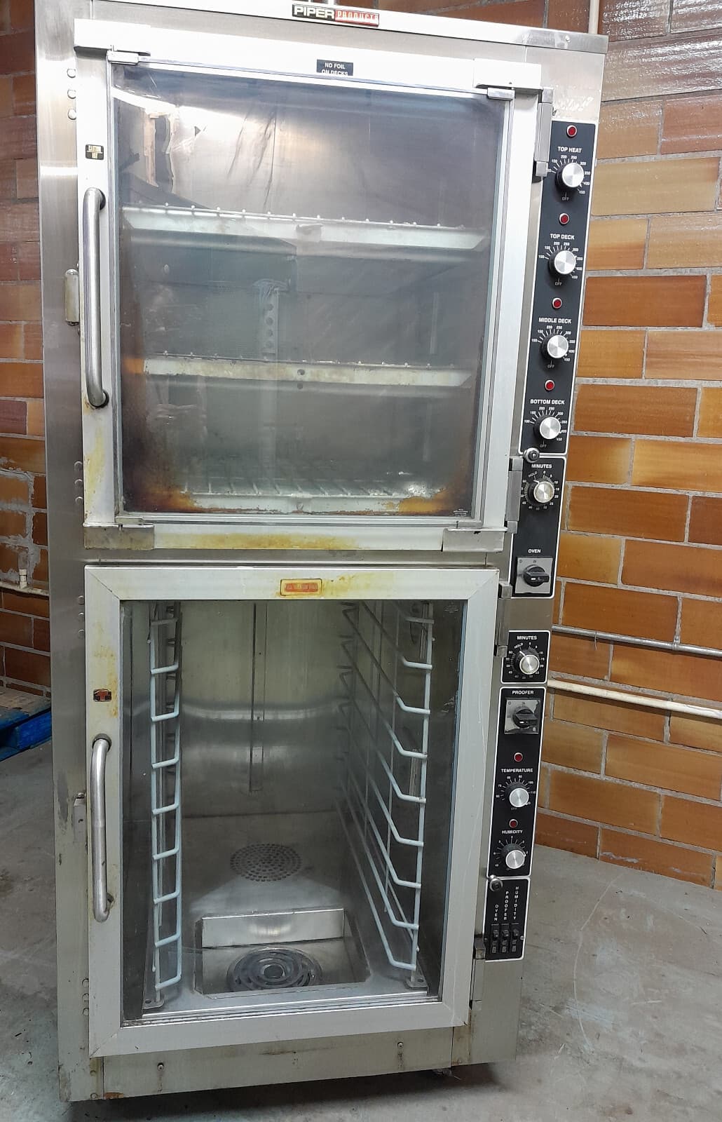 Piper Product Bread Baking Oven with Proofer:  OP-3-BL-208/3 3