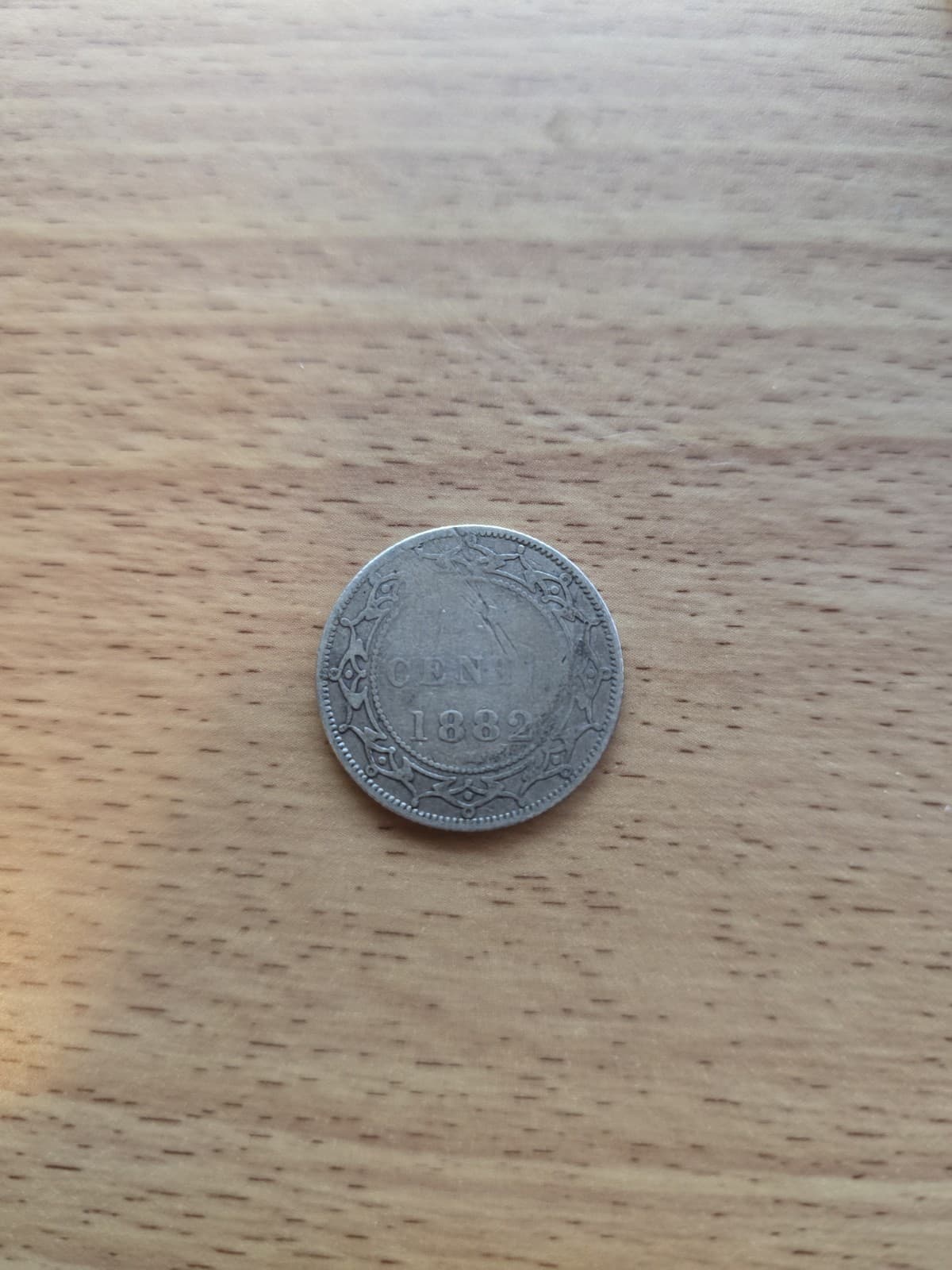 1882-H Newfoundland Sterling Silver 20 Cents Coin - Queen Victoria - Low Mintage 2