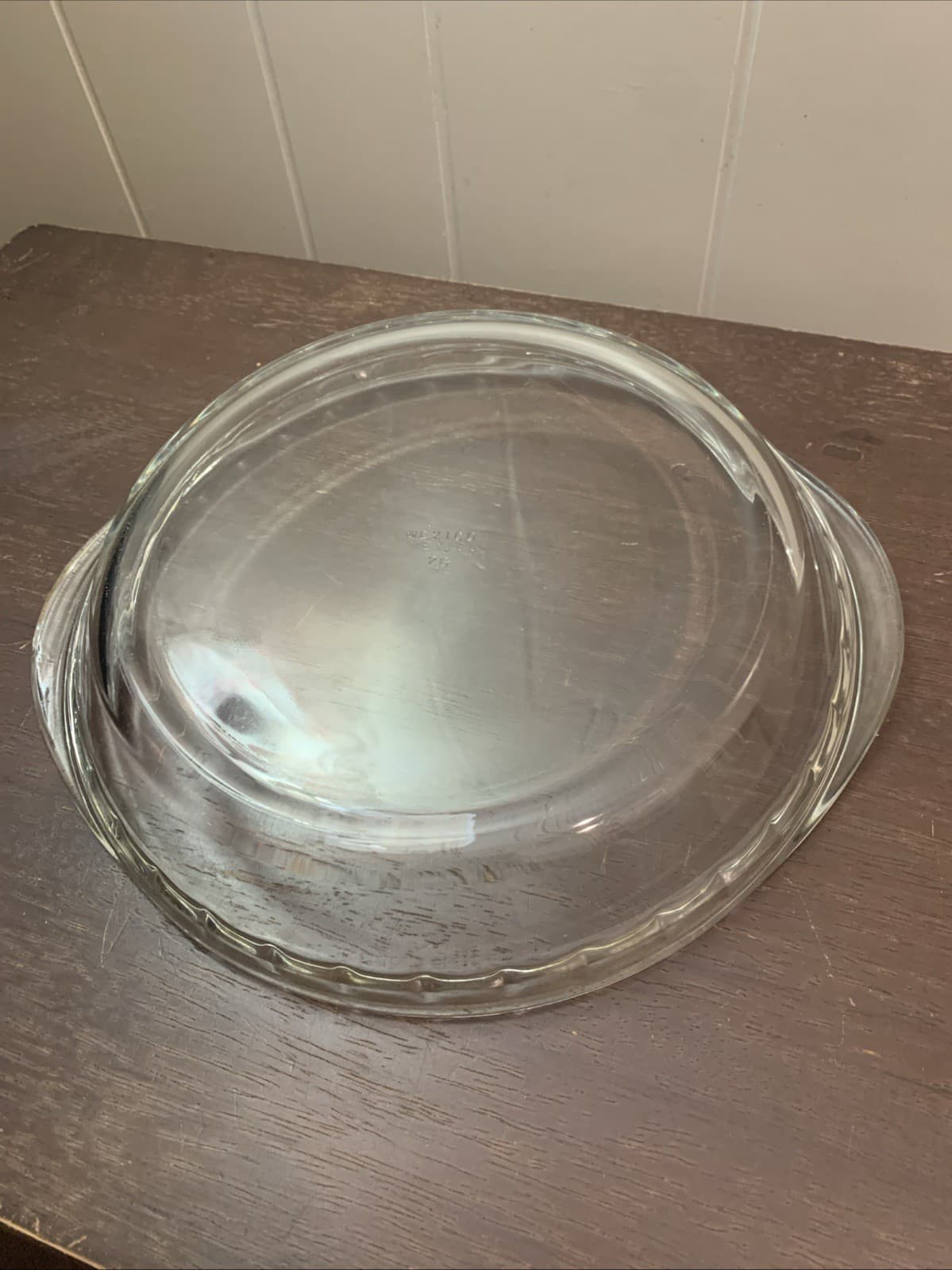 Baking Dishes Clear Glass Pie Pan Mexico 11"x2" 3