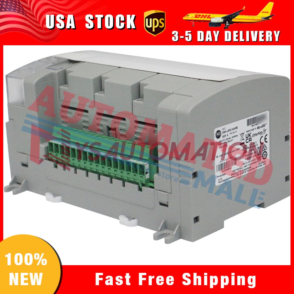Allen Bradley 2080-L50E-24AWB Micro850 24 I/O EtherNet/IP Controller Sealed NEW 3