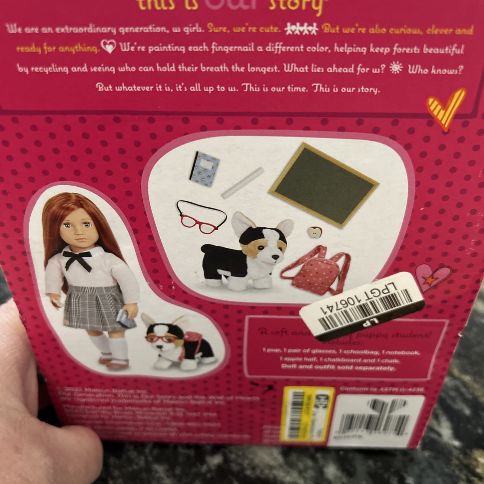 6967 Our Generation - Preschool Pup Posable Pembroke Welsh, Corgi Backpack NEW 4