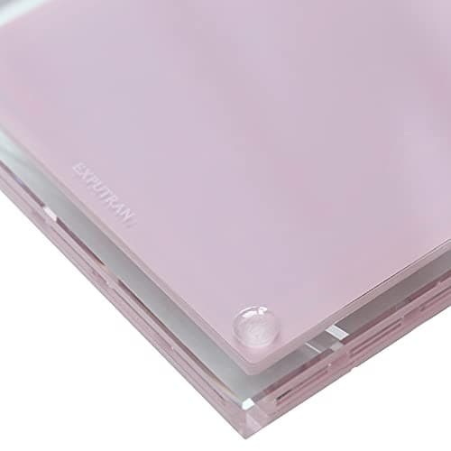  Acrylic Calculator with Stand, Battery and Solar Hybrid Powered Basic Pink 4